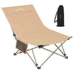 Camping Chair, 3 Adjustment Folding Chair for Camping, Beach, Picnic Green