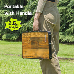 Folding Camping Table,Outdoor Indoor Heavy Duty Portable Picnic Table for Picnic Camping