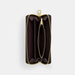 Coach Outlet Long Zip Around Wallet In Signature Canvas
