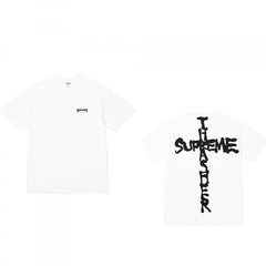 Supreme Cross Graphic Front/Back T-Shirt - White