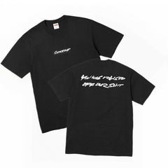 Supreme Rear Text Graphic T-Shirt - Black