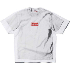 Supreme Red Box Logo Heavyweight T-Shirt - Grey