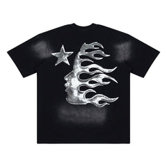 Hellstar Sports Graphic Logo Oversized Cotton T-Shirt