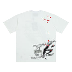 Hellstar Splatter Star Big H Graphic Oversized T-Shirt