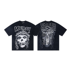 Hellstar Ghost Graphic Washed Short Sleeve T-Shirt