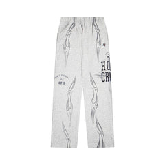 Hellstar High-Definition Graphic Sweatpants (Grey)
