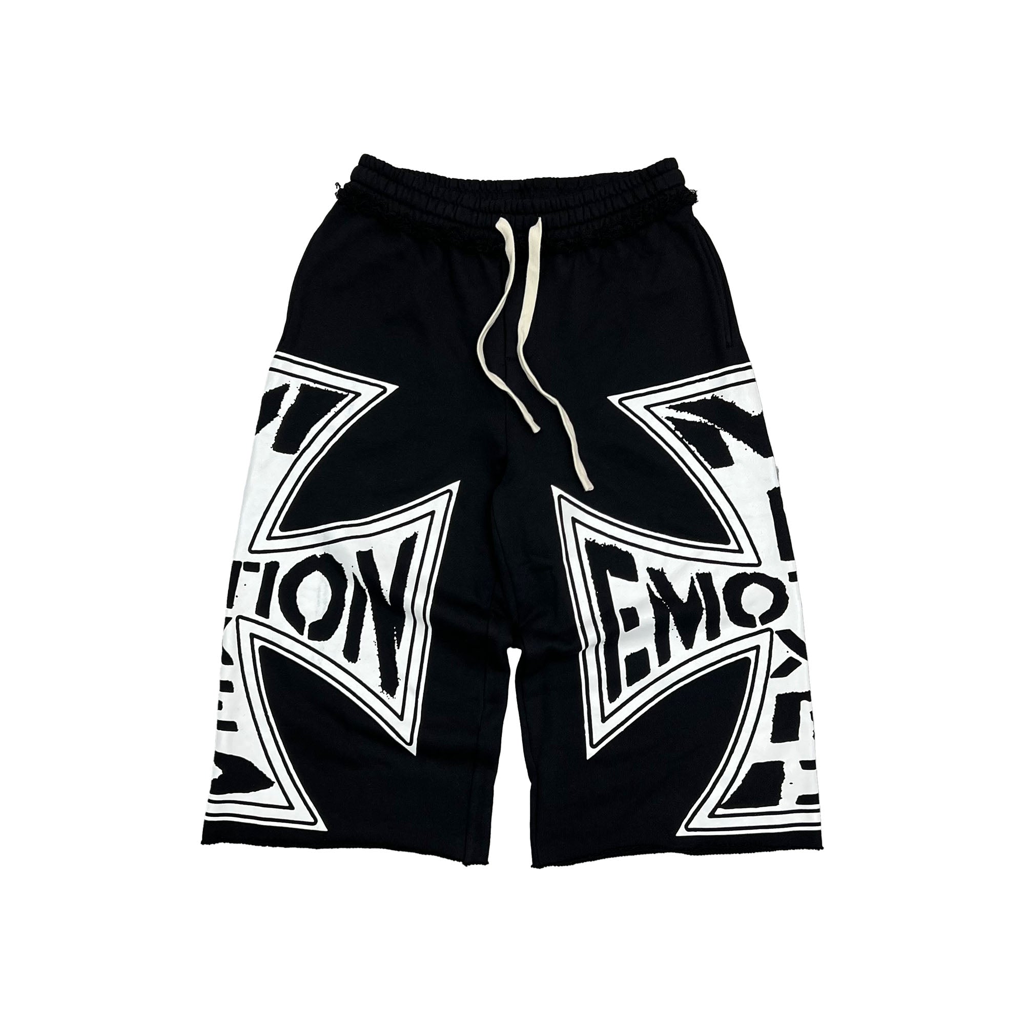 Mixed Emotions Black “Classic” 3/4 Shorts