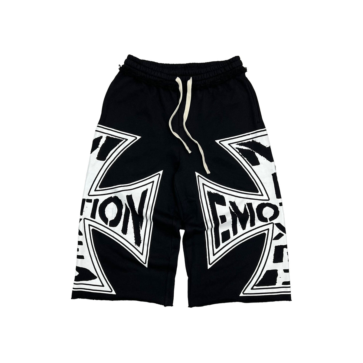 Mixed Emotions Black “Classic” 3/4 Shorts