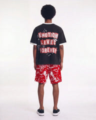 Mixed Emotions Graffiti Shorts Red
