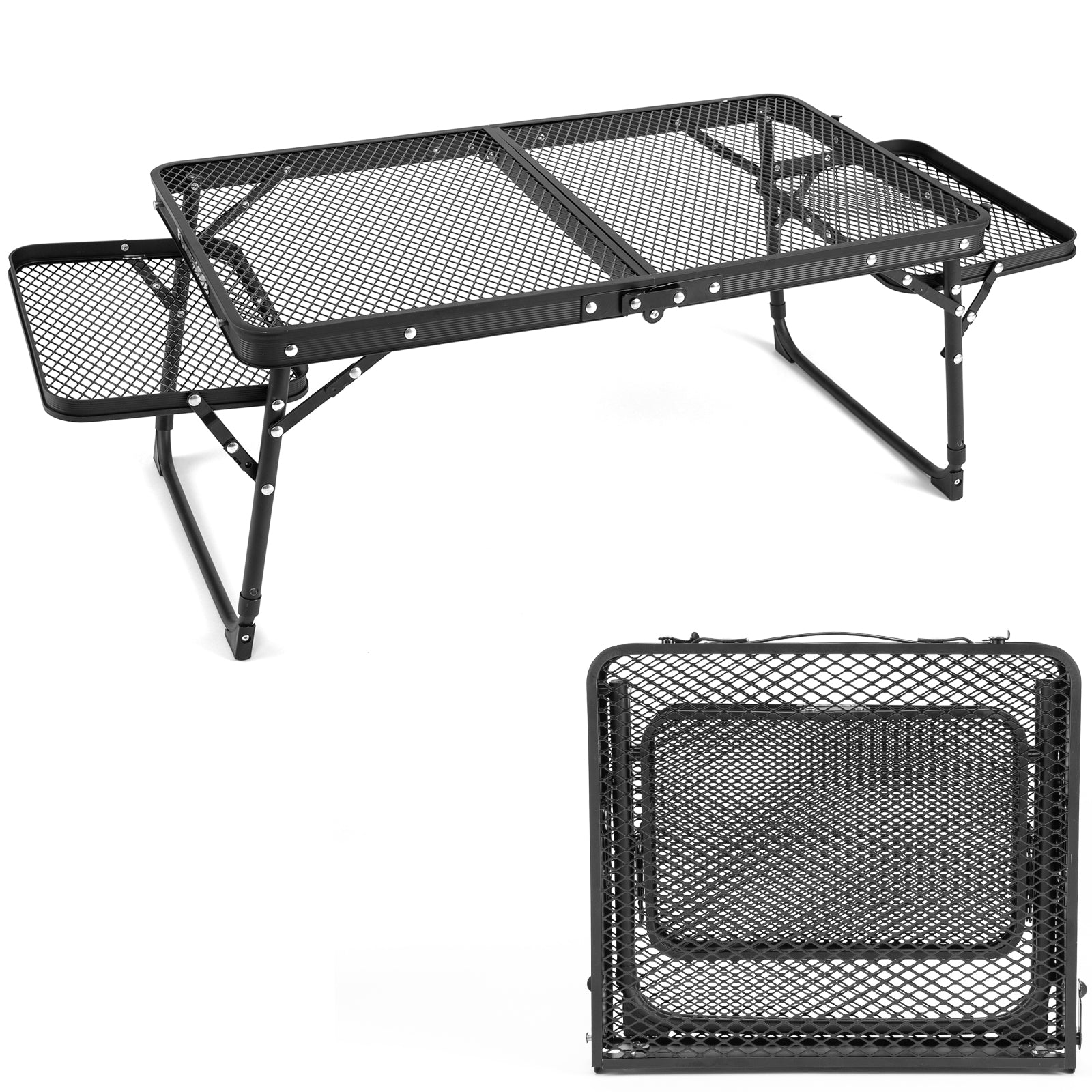 Outdoor Iron Camping Table Portable Camping Folding Table