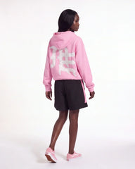 Mixed Emotions "End" Rhinestone Hoodie Pink