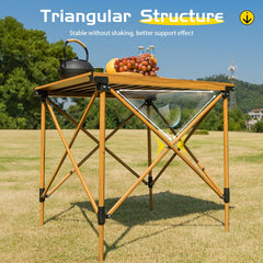 Outdoor Up-Down Heigt Adjustment Camping Table Portable Camping Folding Table