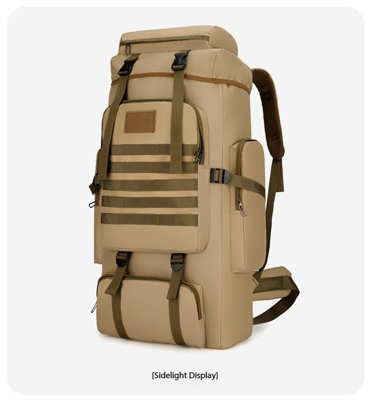 Canvas Large Capacity Backpack Travel Bag Men's Backpack Outdoor Sports Mountaineering Bag Hiking Retro Military Bag