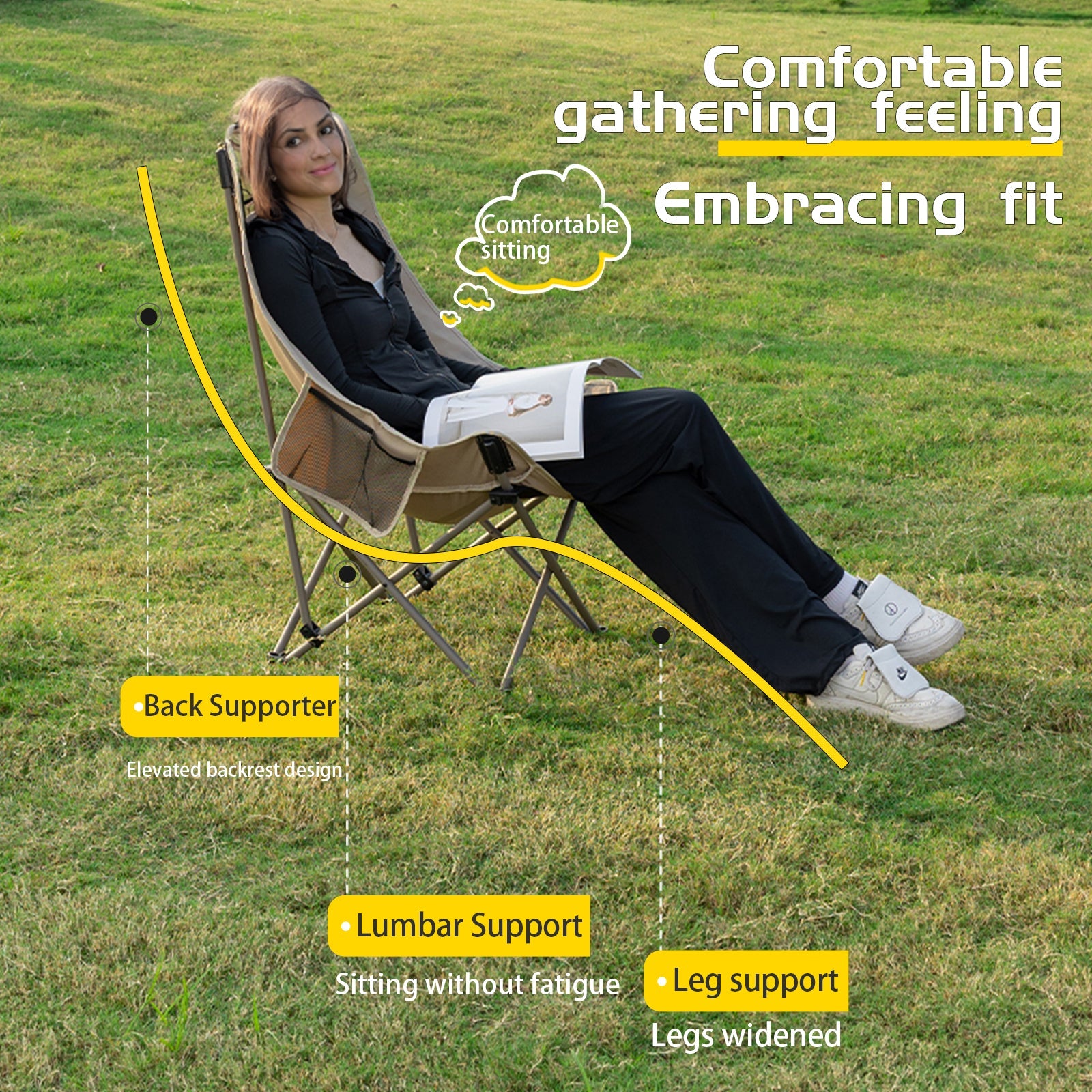 Camping Chair,Compact Backpacking Outdoor Chair