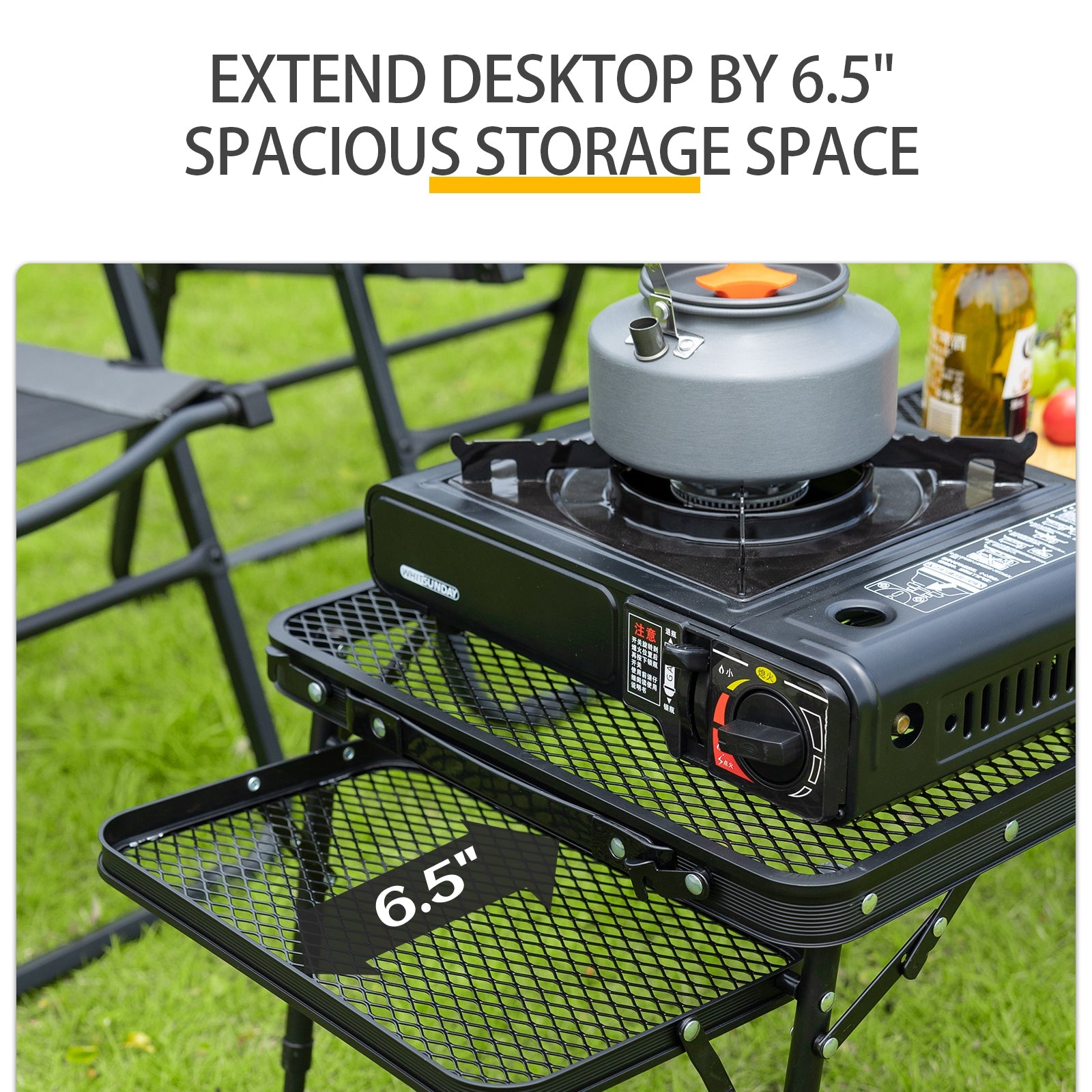 Outdoor Iron Camping Table Portable Camping Folding Table