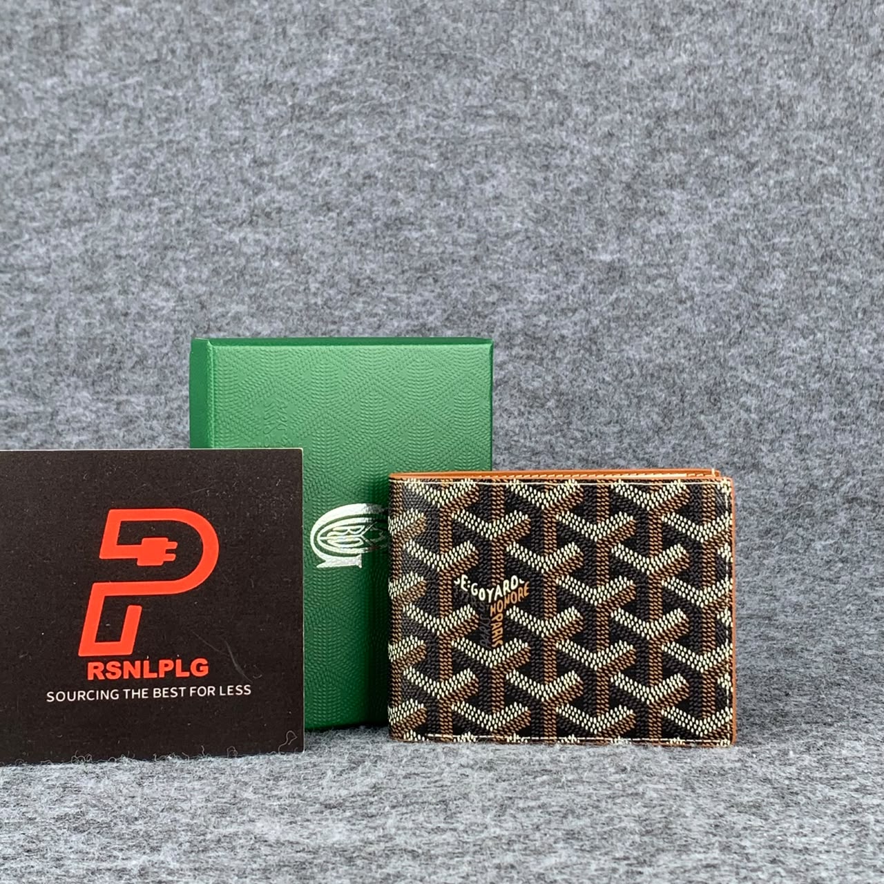 Goyard SLOT WALLET  'BLACK TAN'