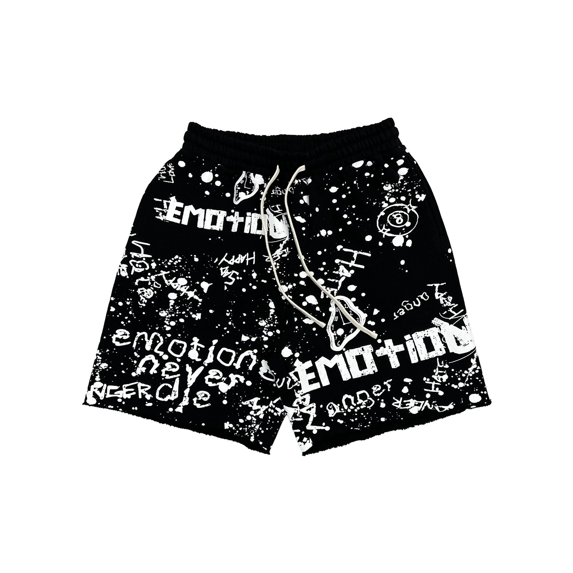 Mixed Emotions Black “Graffiti” Shorts