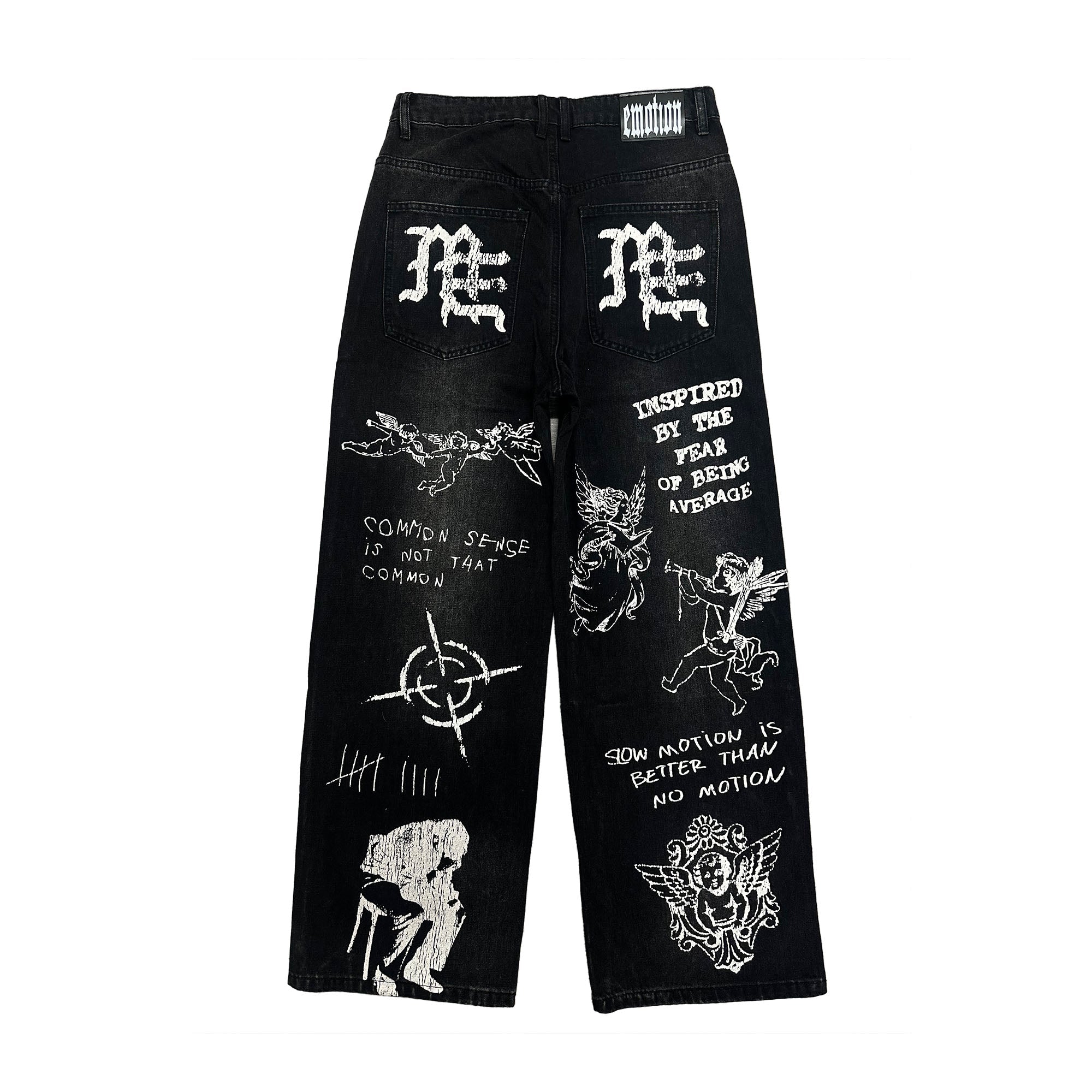 Mixed Emotions Black “Canvas” Denim