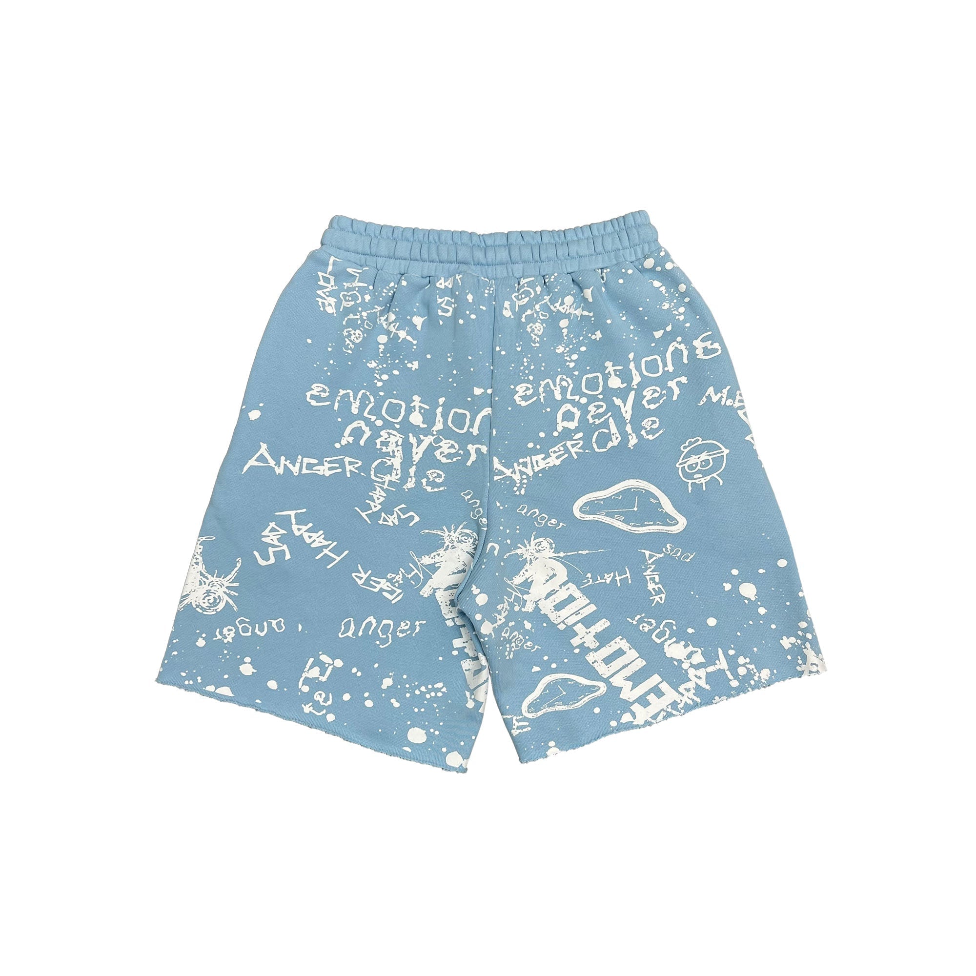 Mixed Emotions Blue “Graffiti” Shorts
