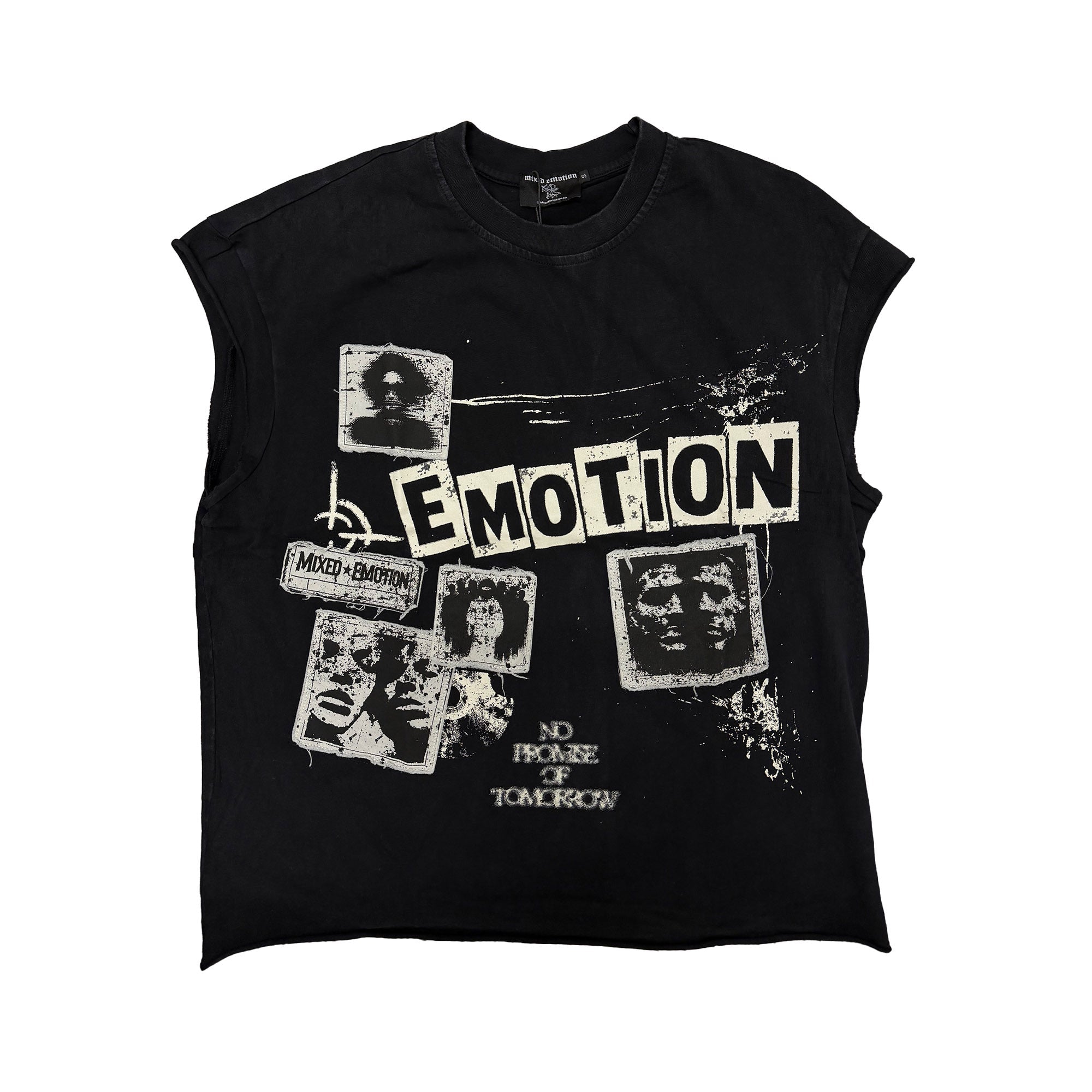 Mixed Emotions “Newspaper” Sleeveless tee