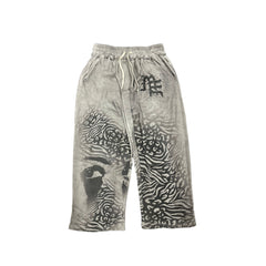 Mixed Emotions Grey ‘Striped’ Sweatpants