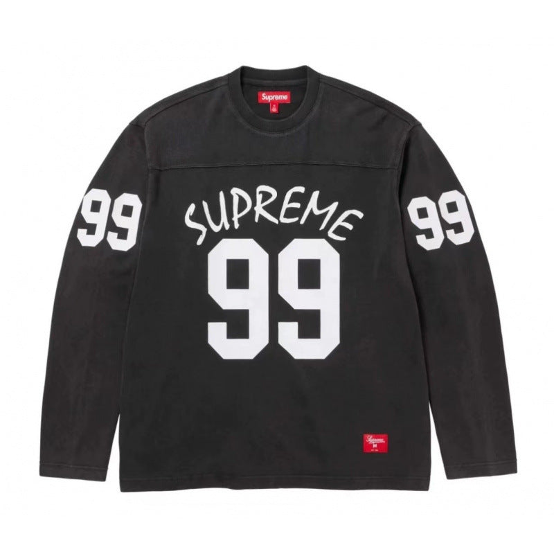 Supreme 99 Long-Sleeve Football Top – Black
