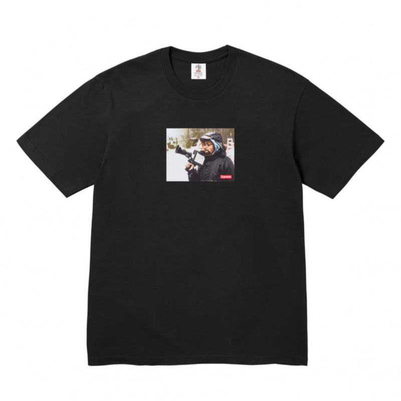 Supreme Box Logo Portrait Graphic T-Shirt - Black