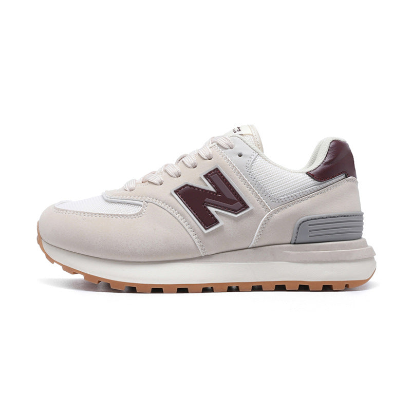 Spring and Autumn New Balance Cool Run Classic N-Word Height Increase 574 Sports Shoes Outdoor Leisure Versatile Couple Style Sports Shoes Women