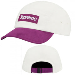 Supreme Two-Tone Box Logo Camp Cap - White / Purple