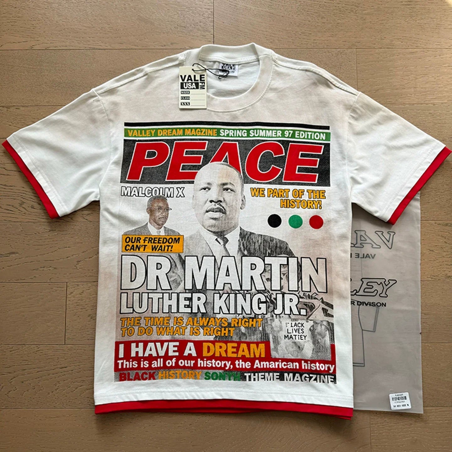 Vale Forever "Peace Dr. Martin Luther King Jr." Vintage Tee