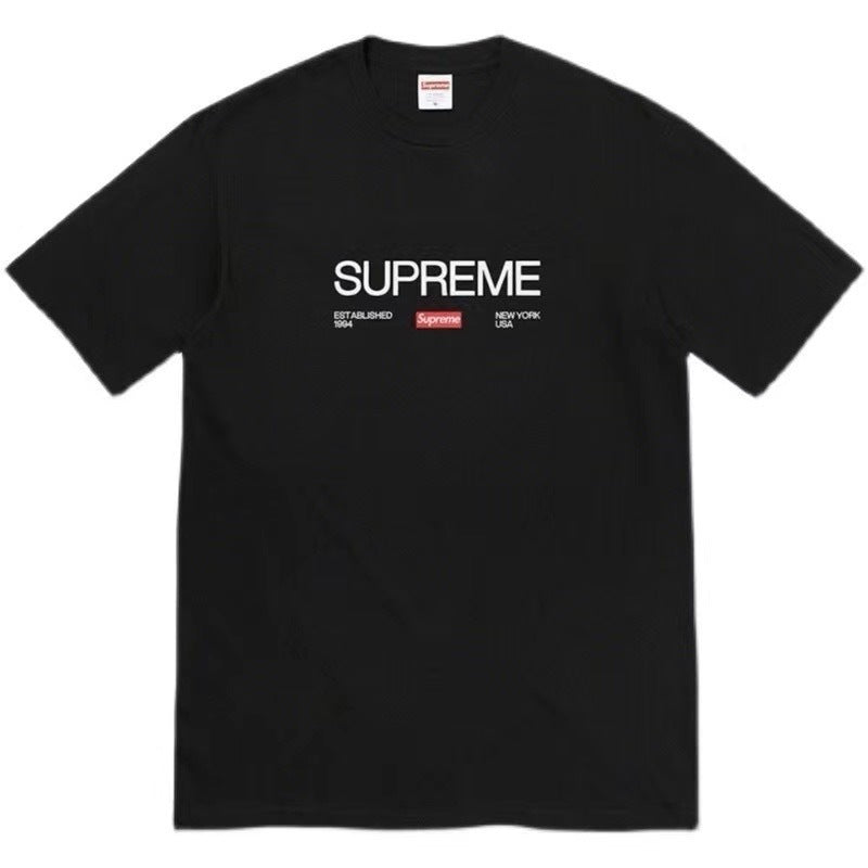 Supreme Center Block Logo T-Shirt - Black