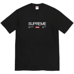 Supreme Center Block Logo T-Shirt - Black