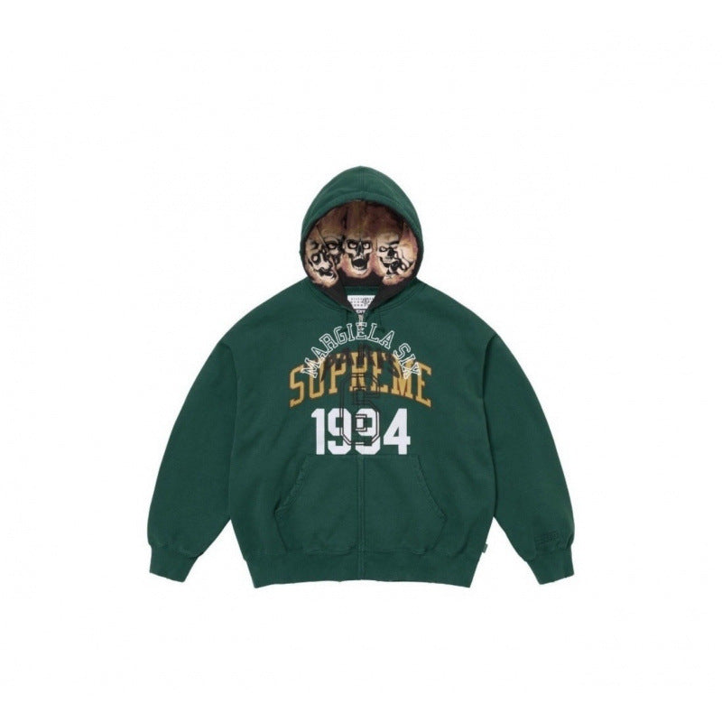 Supreme Graphic Print Hooded Sweatshirt - Green