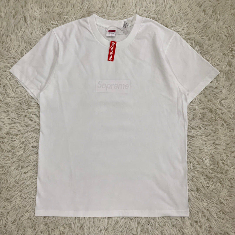 Supreme Glitter Outline Box Logo T-Shirt - Grey