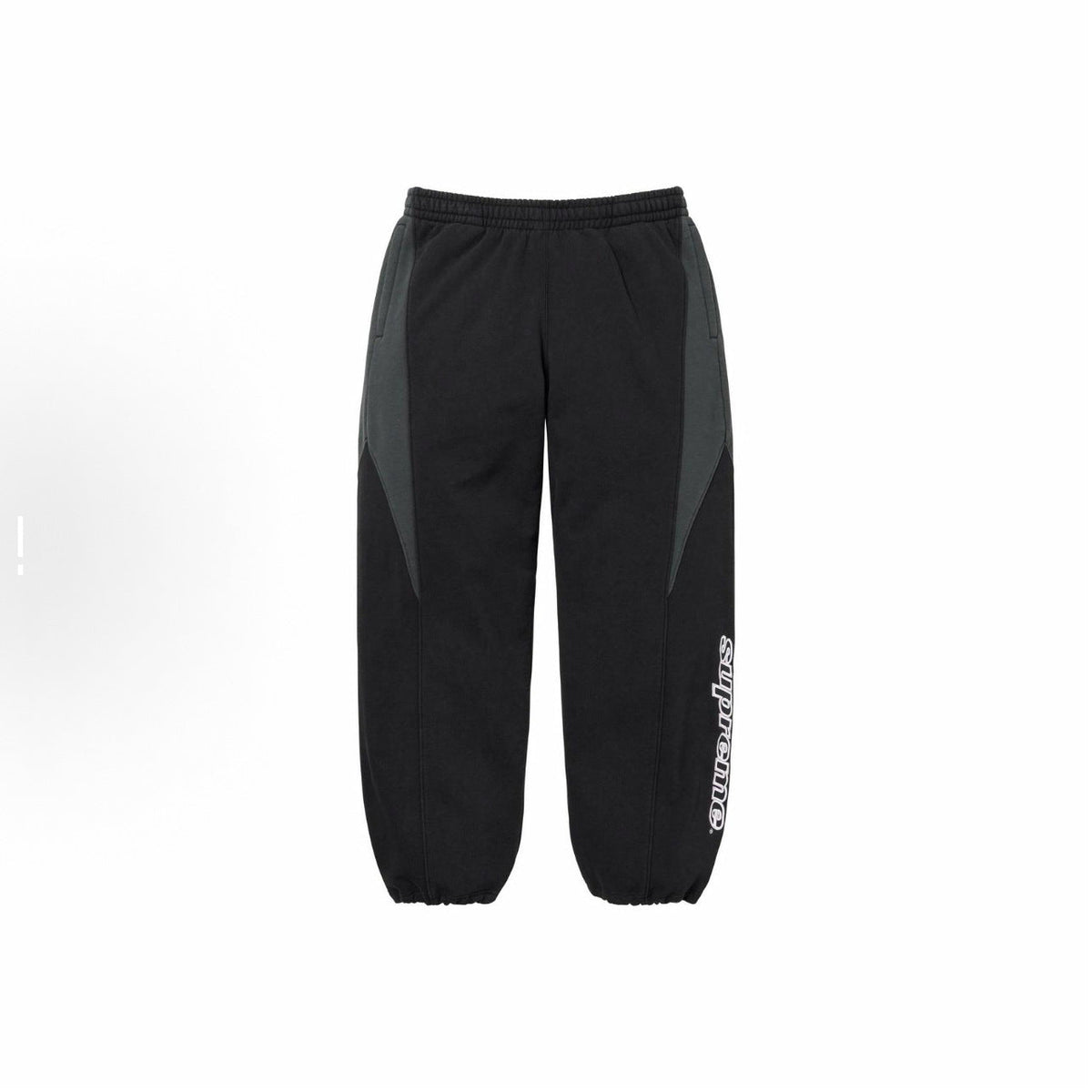 Supreme Curved Panel Track Pants - Black