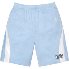 Supreme Side Stripe Logo Track Shorts - Sky Blue