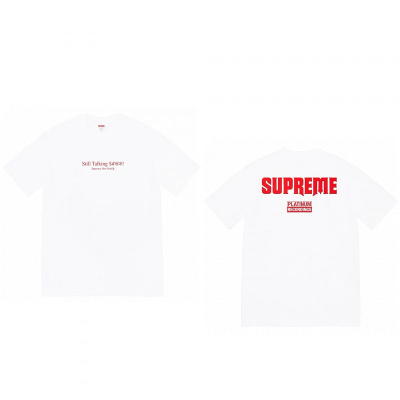 Supreme Minimal Front Red Graphic T-Shirt - White