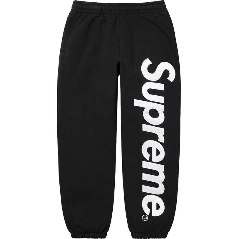 Supreme Vertical Logo Sweatpants - Black