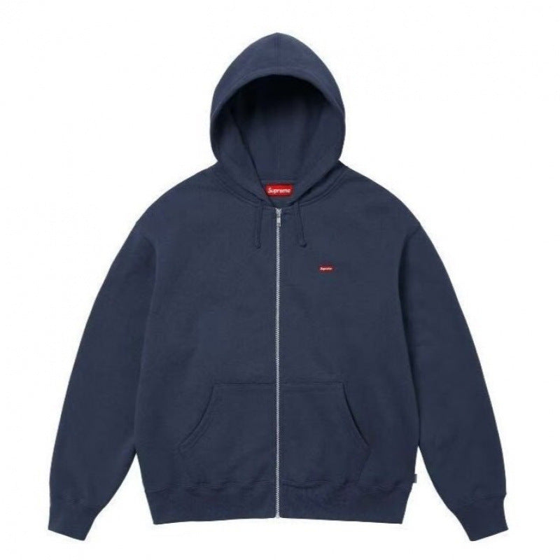 Supreme Classic Zip Up Hoodie – Navy