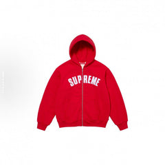 Supreme Arc Logo Zip Up Hoodie – Red
