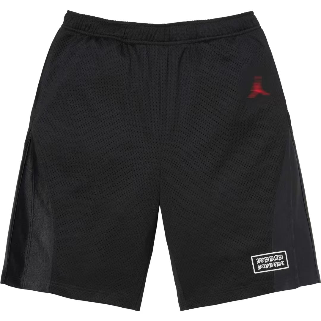 Supreme Side Stripe Logo Track Shorts - Black