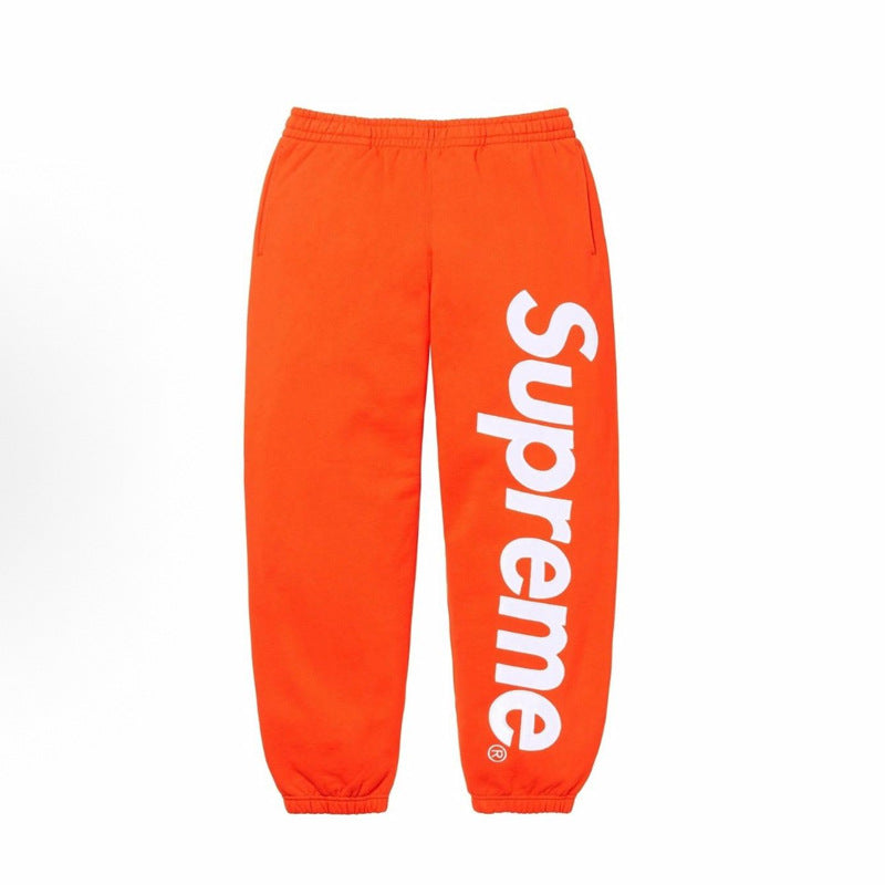 Supreme Satin Appliqué Sweatpants - Orange