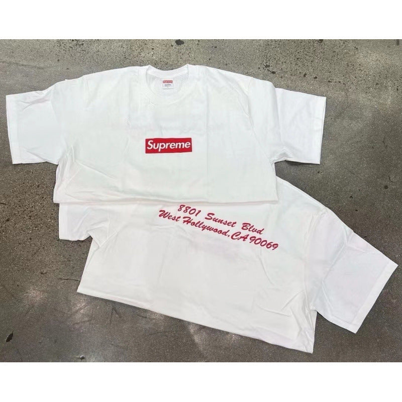 Supreme Red Box Logo Print T-Shirt Set - White