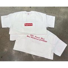 Supreme Red Box Logo Print T-Shirt Set - White