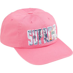 Supreme Metallic Photo Applique 6-Panel Cap - Pink