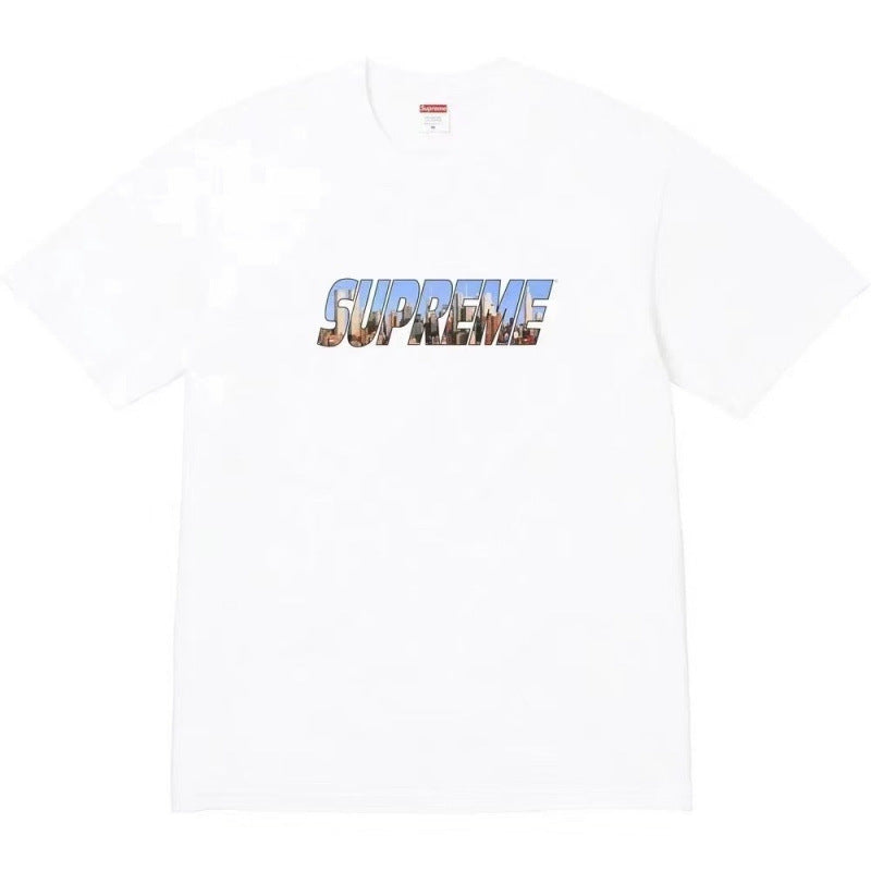 Supreme Metallic Chrome Logo T-Shirt - White