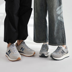 Spring and Autumn New Balance Cool Run Classic N-Word Height Increase 574 Sports Shoes Outdoor Leisure Versatile Couple Style Sports Shoes Women