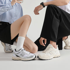 春秋新百伦酷跑运动鞋女夏季新款网面透气户外女鞋复古老爹鞋男鞋