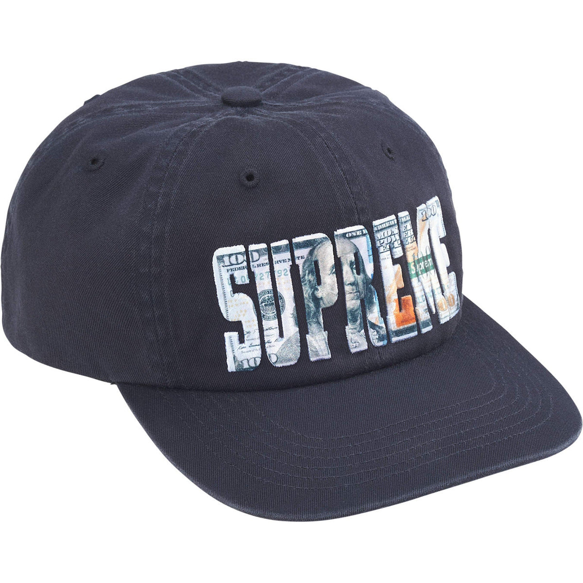 Supreme Metallic Photo Applique 6-Panel Cap - Navy