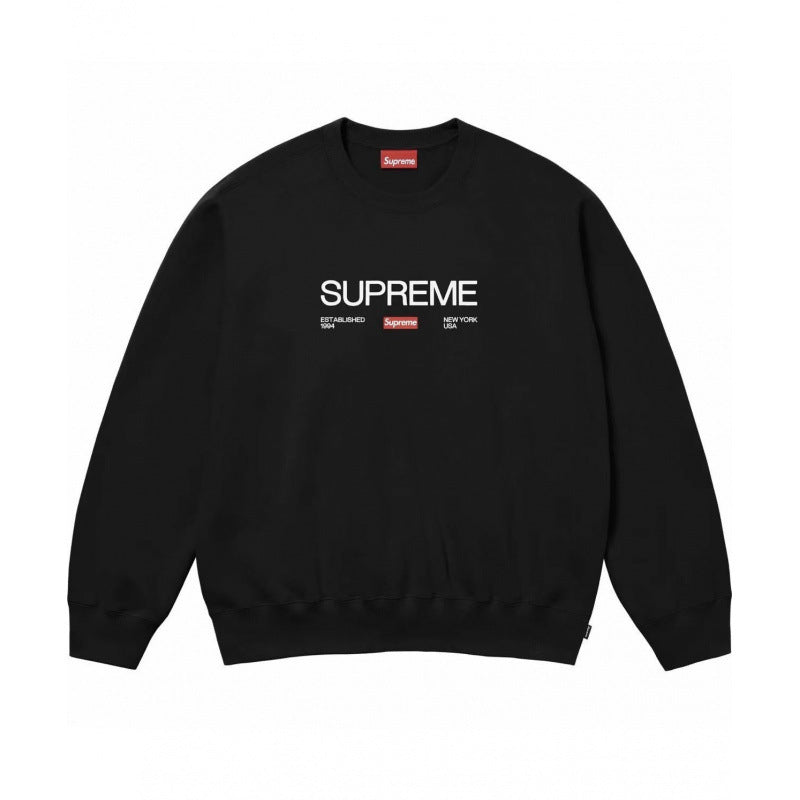 Supreme Script Logo Crewneck – Black